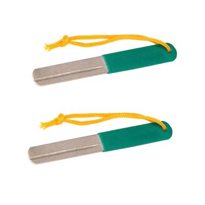 GOOHOCHY 2pc Fishing Hook Sharpener File with Double-Sided Grit Design for Freshwater Saltwater Fishing for Hook Maintenance and Precision Sharpening
