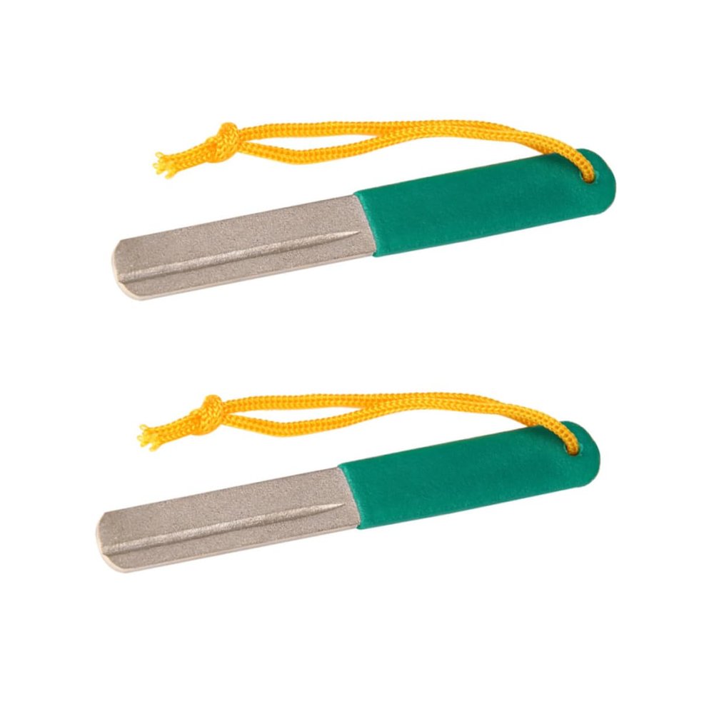 GOOHOCHY 2pc Fishing Hook Sharpener File with Double-Sided Grit Design for Freshwater Saltwater Fishing for Hook Maintenance and Precision Sharpening