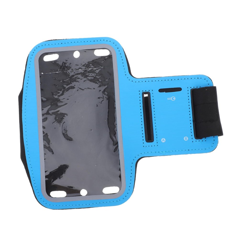 DOITOOL Mobile Phone Arm Band for Running Outdoor Sports Storage Bag Fits Smartphones Sky-Blue Neoprene Access Ports for Headphones and Charging