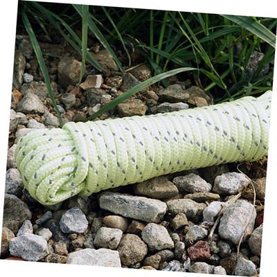 Parliky 20m Luminous Reflective Cord for Camping Glow Dark Guy Rope Waterproof Outdoor Tent Rope for Awnings and Camping Gear