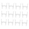 Veemoon Double Nail Pvc Pipe Clamp for Wire Clips Outdoor Cable Holders for Thick Wire Management view 1