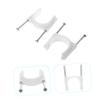 Veemoon Double Nail Pvc Pipe Clamp for Wire Clips Outdoor Cable Holders for Thick Wire Management view 4