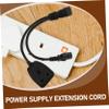 Veemoon 0.3m Heavy Duty Power Extension Cable UK Adapter for Laptops Routers Monitors Strain Relief Design for Secure Connection Compatible with APC Ups Systems view 2