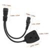 Veemoon 0.3m Heavy Duty Power Extension Cable UK Adapter for Laptops Routers Monitors Strain Relief Design for Secure Connection Compatible with APC Ups Systems view 4
