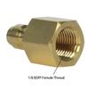 HMKUGO 2PCS 8mm Quick-Disconnect Plug Adapter, Copper 1/8" BSPP Female Thread, PCP Paintball Charging Fittings with Sealing O-Ring view 2