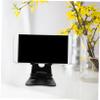DOITOOL Adjustable Cell Phone Stand with Anti-Slip Base Compact Aluminum Alloy Smartphone Holder for Desk Compatible with iPhone Pixel Black view 2