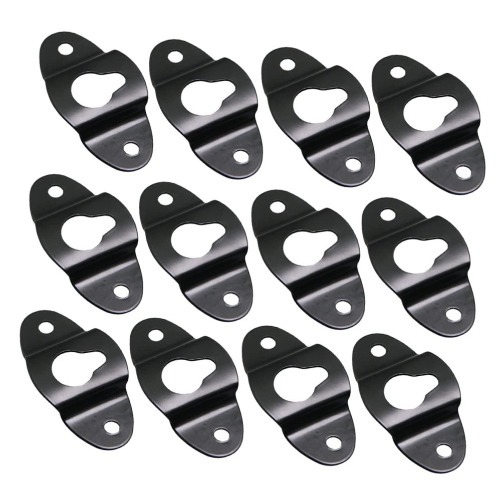 Veemoon 20pcs Wall Mount Hook Bracket for Surround Speakers Heavy Duty Iron Hanger Plate for Secure Audio Mounting Versatile for Home Theaters Paintings and Clocks