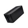 Homoyoyo Multifunctional Wire Storage Box Medium Plastic Organizer for Hiding Charger Cables Power Strips and Adapters Protection for Use Black view 1