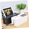 Homoyoyo Multifunctional Wire Storage Box Medium Plastic Organizer for Hiding Charger Cables Power Strips and Adapters Protection for Use Black view 4
