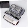 DOITOOL 3pcs Electronics Organizer Bag Portable Earphone and Charger Storage Case Compact Pouch for Cords and Accessories Travel-Friendly Design Zipper Closure Grey view 2