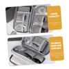 DOITOOL 3pcs Electronics Organizer Bag Portable Earphone and Charger Storage Case Compact Pouch for Cords and Accessories Travel-Friendly Design Zipper Closure Grey view 3