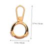 DOITOOL 3pcs -Lost Keychain Cover for Locating Device Attachment to Keys Pets Hollow Design for Seamless Charging Access view 2