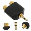 Homoyoyo 8pcs Audio Splitter Adapter Male to Dual Female y Connector for Tv Laptop and Phone Plated Wear Audio Video Signal Transmission view 3