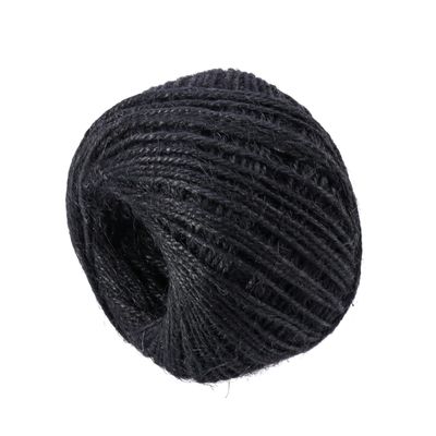 Hohopeti Garden Rope Thick Twine String Black Cord Jute Rope for Crafts Decorations DIY Party