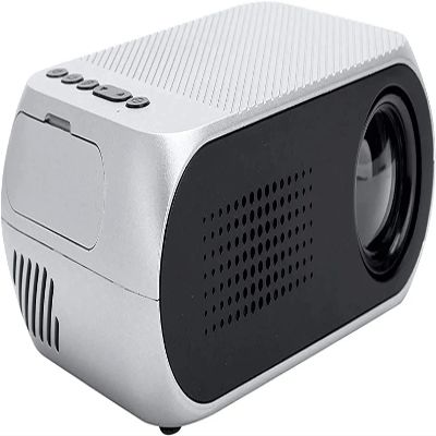 aiqiua Mini Projector, WiFi Movie Projector with Synchronize Smartphone Screen with 1080P Support and 60 Video Projector Support TV Stick, USB, Laptop,Simple operation, sensitive, will not be stuck