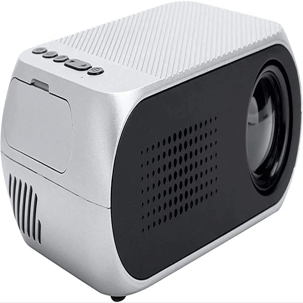 aiqiua Mini Projector, WiFi Movie Projector with Synchronize Smartphone Screen with 1080P Support and 60 Video Projector Support TV Stick, USB, Laptop,Simple operation, sensitive, will not be stuck