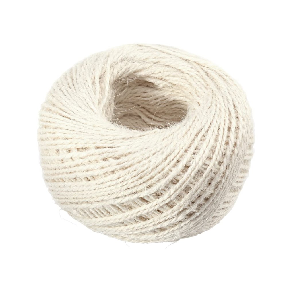 Natural Jute Twine String Cord, 100m Beige Rope for Crafts