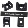 100pcs Cable Ties Mounts for Cord Management Wire Cable Ties Clips Organizer Holder Mount Base view 3