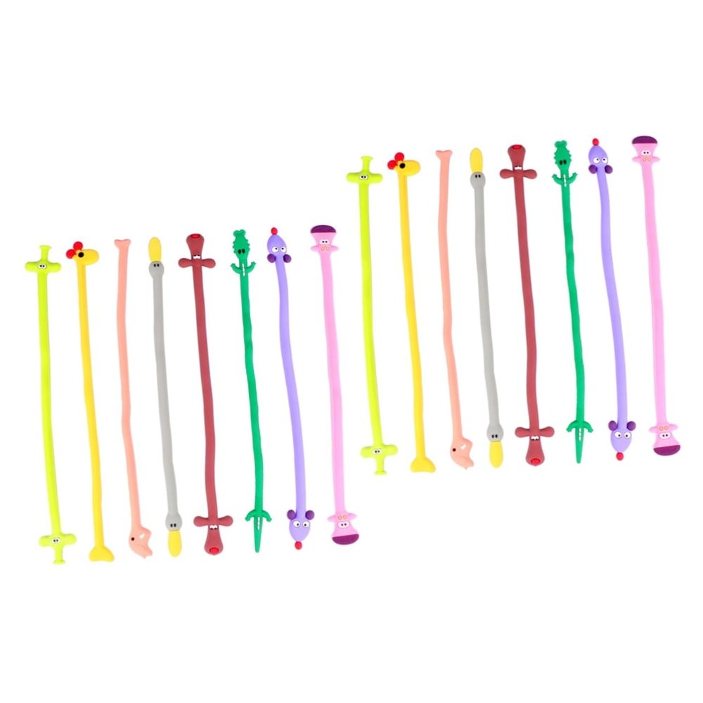 DOITOOL 24pcs Cartoon Earphone Coiler Usb Cable Winder Portable Holder for Home Office Travel and School Random Patterns Keep Your Headset Organized and