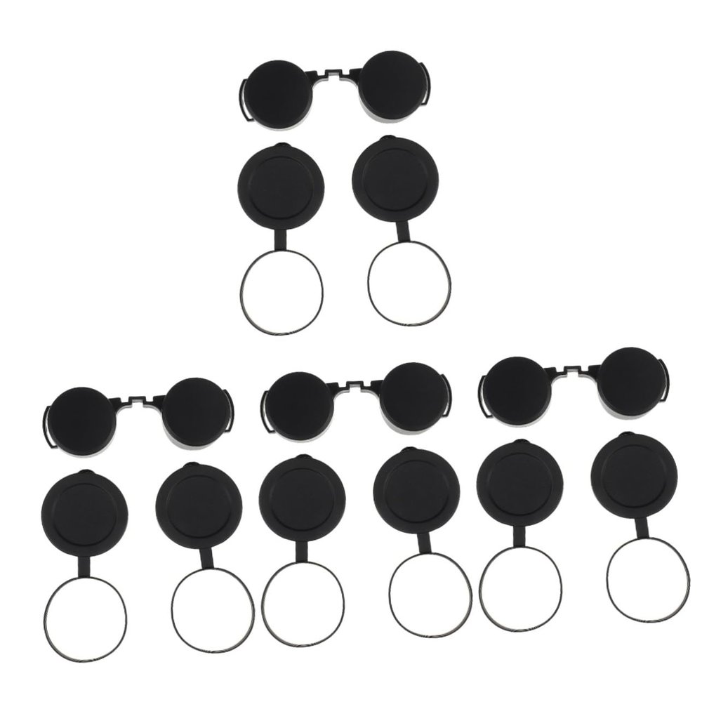 DOITOOL 12pcs Binoculars Protective Caps Scratch Telescope Lens Covers Durable Rubber Replacement for Enhanced Safety Easy Installation for Telescope Accessories