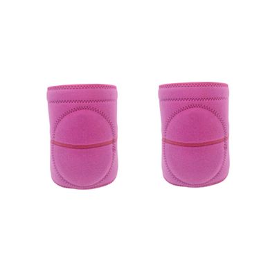 FRCOLOR 2pcs Sponge Knee Pad for Women Fitness Support for Tennis and Gym Non-slip Design Breathable Material s Rose