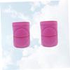 FRCOLOR 2pcs Sponge Knee Pad for Women Fitness Support for Tennis and Gym Non-slip Design Breathable Material s Rose view 2