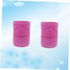 FRCOLOR 2pcs Sponge Knee Pad for Women Fitness Support for Tennis and Gym Non-slip Design Breathable Material s Rose view 4