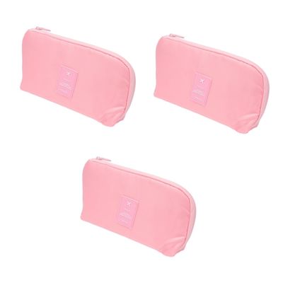 DOITOOL 3pcs Large Capacity Usb Cable Storage Pouch Portable Organizer Bag for Charger Earphones Travel-friendly Design for Daily Use and Accessories