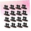DOITOOL 16pcs Cable Clips Organizer Multi-Purpose Black Wire Cord Fixer for Car Desk Use Mounts for Charging Earphone Cables Compact Design for Space Saving view 3