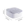 Veemoon 6grids Section Desktop Cable Storage Box Lid Power Cord Wire Organizer Earphone Data Cable Holder Cord Management Wire Shelf for Home Office view 2
