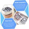 Veemoon 6grids Section Desktop Cable Storage Box Lid Power Cord Wire Organizer Earphone Data Cable Holder Cord Management Wire Shelf for Home Office view 4