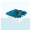 ColanderColander StrainerColander Strainer BasketSink Strainer Colander Drain Basket 2 in 1 Plastic Drainage Basket Square Fruit and Vegetable Basket Detachable Filter Bowl with Hook for Draining F view 1