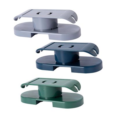 OSALADI 3pcs Wall-mounted Fixators Punch Cable Brackets for Cord Organization Self-adhesive Socket Holders