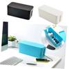 DOITOOL Power Cord Storage Box Plastic Organizer for Efficient Black Keeps Wires Hidden and Tidy Office view 3