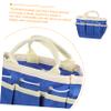 Homoyoyo Multifunctional Garden Tool Bag Oxford Cloth Tote Multiple Pockets for Easy Access for Outdoor Gardening Home Repair and Tool Storage Light Blue view 3