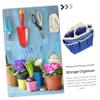 Homoyoyo Multifunctional Garden Tool Bag Oxford Cloth Tote Multiple Pockets for Easy Access for Outdoor Gardening Home Repair and Tool Storage Light Blue view 4