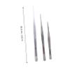 jojofuny 3pcs Stainless Steel Tweezers Precision Tongs with Straight Tips for Electronics Jewelry Making and for Objects and Repairs view 3