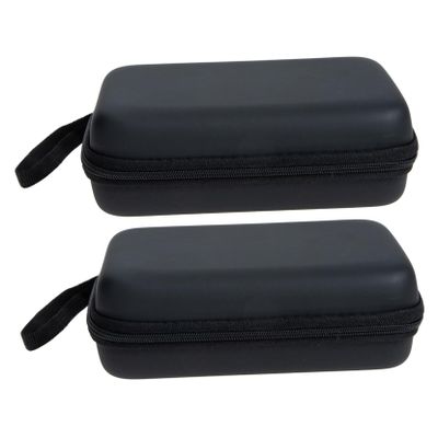 Homoyoyo 2pcs Portable Electronics Organizer Bag Zipper Storage Pouch for Cables Chargers Earphones and Digital Accessories Shockproof Eva Design for Travel and Home Use
