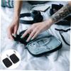 Homoyoyo 2pcs Portable Electronics Organizer Bag Zipper Storage Pouch for Cables Chargers Earphones and Digital Accessories Shockproof Eva Design for Travel and Home Use view 4