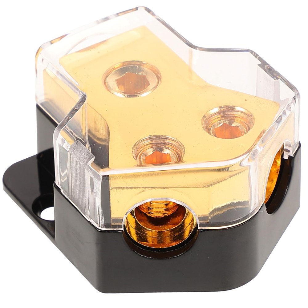 Homoyoyo Power Distribution Block for Zinc Alloy Ground Splitter for Automotive Use Protects Speakers Amplifiers