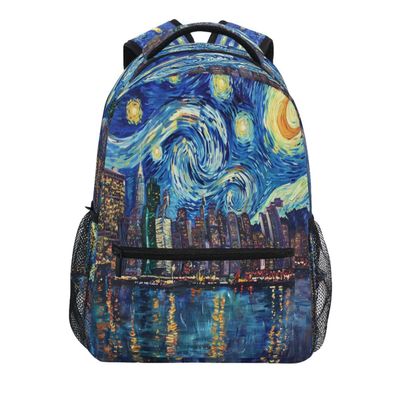 ALAZA Citscape Galaxy Starry Backpack Daypack College School Travel Shoulder Bag