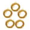 STOBOK Gold Rope Wrapping Binding Ropes Gold Trim Gold Craft Cord Lollipop Tie Wires Jewelry Practical Wrapping Rope Candy Bag Binding Ropes Bread Bag Ropes Seal Polyester Strap view 1