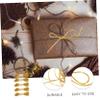 STOBOK Gold Rope Wrapping Binding Ropes Gold Trim Gold Craft Cord Lollipop Tie Wires Jewelry Practical Wrapping Rope Candy Bag Binding Ropes Bread Bag Ropes Seal Polyester Strap view 3