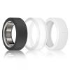 BandSmith Silicone Ring Cover Compatible with Oura Ring Protector, Elastic Case for Oura Ring Gen 4/3 Working Out - Patent Protected (Black+Clear+White, S for 678910) view 1