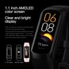 Fitness Tracker, Step Tracker Sport Bracelet Pedometer Calories Women, 1.1" AMOLED Smartwatch 3ATM Waterproof with Blood Pressure/Heart Rate Monitor for Men, Smart Watch for Android/iOS Phones (Pink) view 3