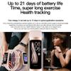 Fitness Tracker, Step Tracker Sport Bracelet Pedometer Calories Women, 1.1" AMOLED Smartwatch 3ATM Waterproof with Blood Pressure/Heart Rate Monitor for Men, Smart Watch for Android/iOS Phones (Pink) view 4