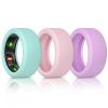 BandSmith Silicone Ring Cover Compatible with Oura Ring Protector, Elastic Case for Oura Ring Gen 4/3 Working Out - Patent Protected (Pink+Purple+Teal, S for 678910) view 1