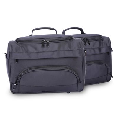 MAGICLULU Black Fabric Hairdressing Tools Storage Bag with Shoulder Strap