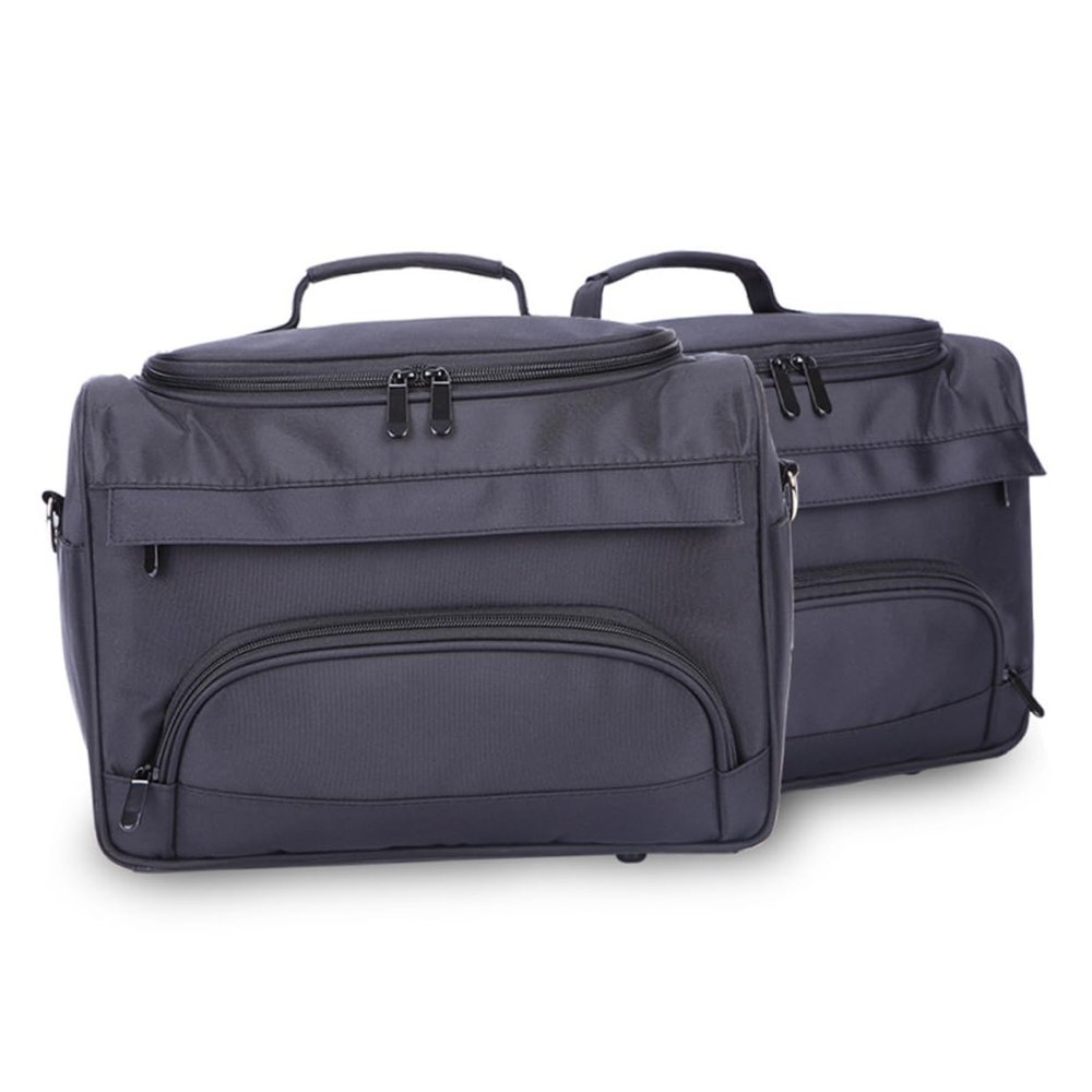 MAGICLULU Black Fabric Hairdressing Tools Storage Bag with Shoulder Strap