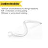 Ear Hooks 360 Rotatable Multi-Dimensional Adjustable Soft Silicone Bluetooth Headset Clips Anti-Slip Sports Clamp Loop Replacement 5Pcs 6mm, Black view 3
